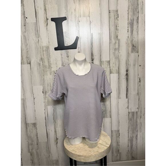 Rose & Olive stripped blouse size Large - Picture 1 of 7